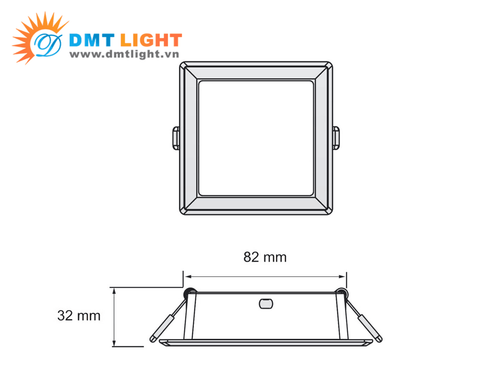 kích thước đèn downlight