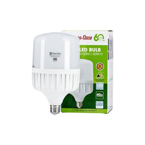 Bóng đèn LED BULB trụ 40W Rạng Đông [BE-RD-TR120N1/40W.H]