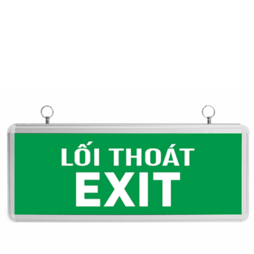 Đèn Exit chỉ hướng 1 mặt lối thoát
