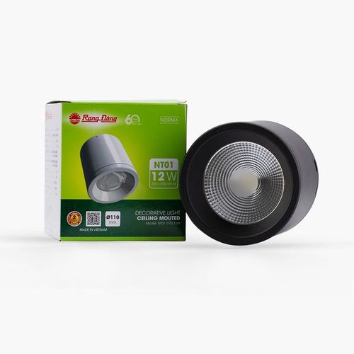Đèn ống bơ Downlight nổi trần Rạng Đông [BO-RD-NT01-110/12W]