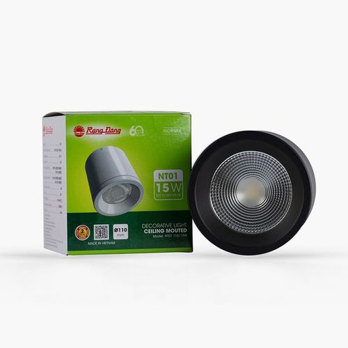 Đèn ống bơ Downlight nổi trần Rạng Đông [BO-RD-NT01-110/15W]