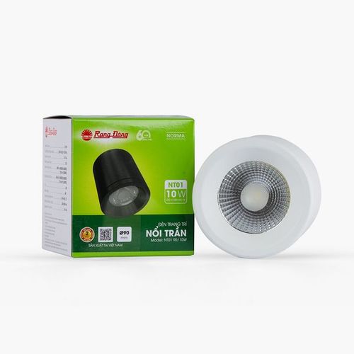 Đèn ống bơ Downlight nổi trần Rạng Đông [BO-RD-NT01-90/10W]
