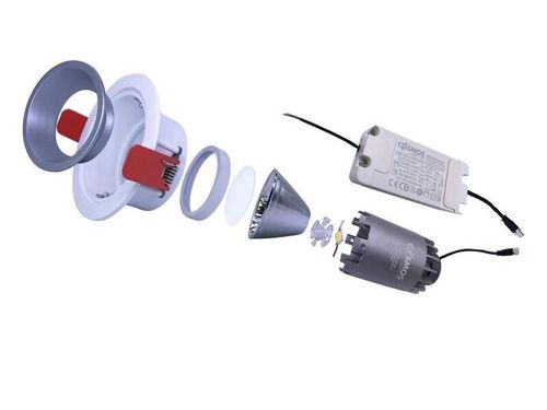 Cấu tạo của đèn LED rọi âm trần