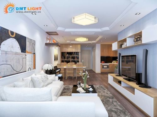 bố trí đèn led trần nhà