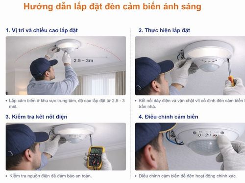 Hướng dẫn lắp đặt, vận hành và bảo trì cảm biến ánh sáng