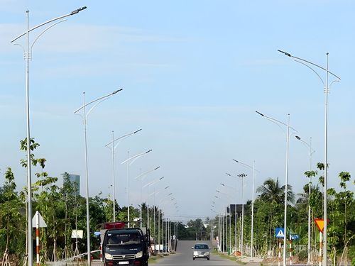 chiều cao cột đèn đường phù hợp