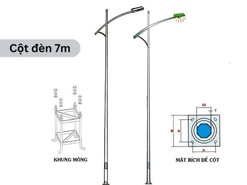 cột đèn đường 7m