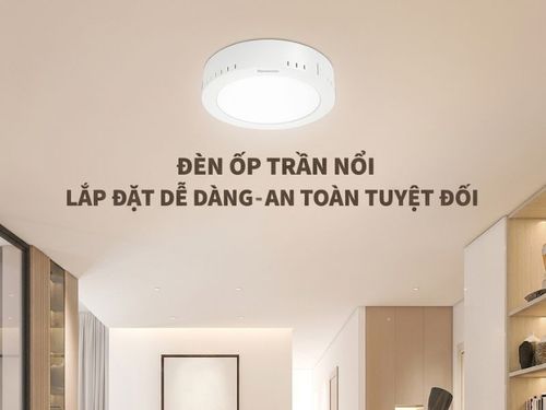 Cách lắp đặt Đèn LED ốp trần Nanoco