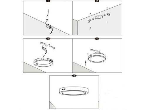 Cách lắp đặt đèn LED ốp trần Panasonic
