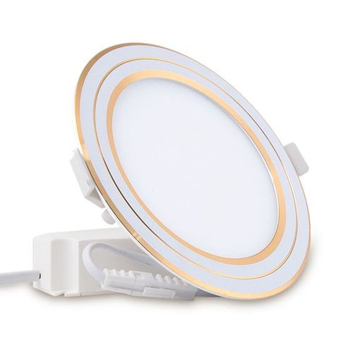 đèn led âm trần viền vàng 