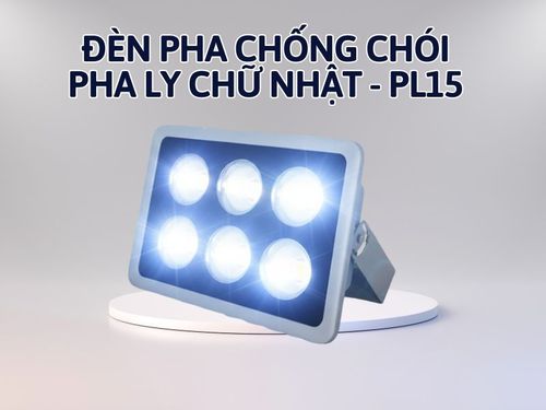Đèn pha chống chói Pha Ly chữ nhật - PL15