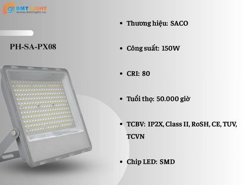 đèn pha bảng hiệu mẫu PX08