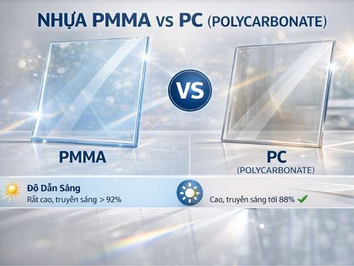 So sánh nhựa PMMA với PC