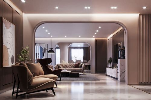  khoảng cách giữa 2 đèn downlight âm trần