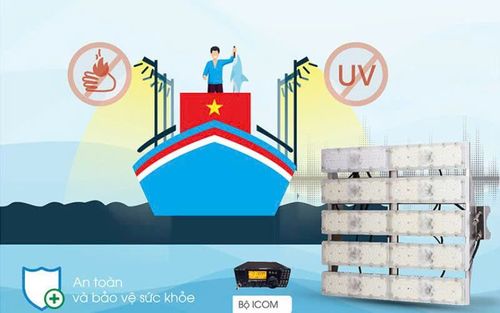 Đèn LED đánh cá NG-RD-DC06-500W-V2 đảm bảo khả năng chống thấm nước